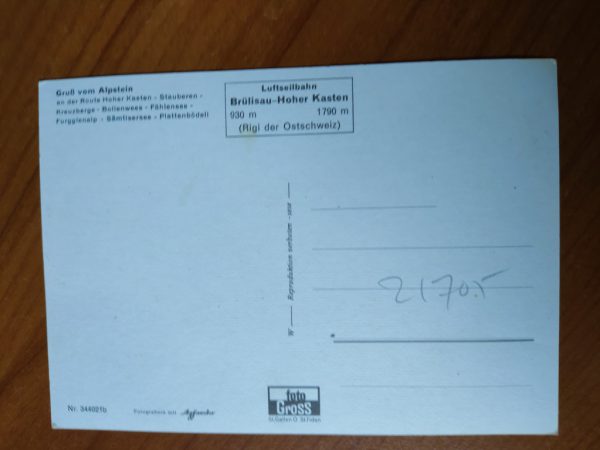 Postcard Gruss von Alpstein - Image 2