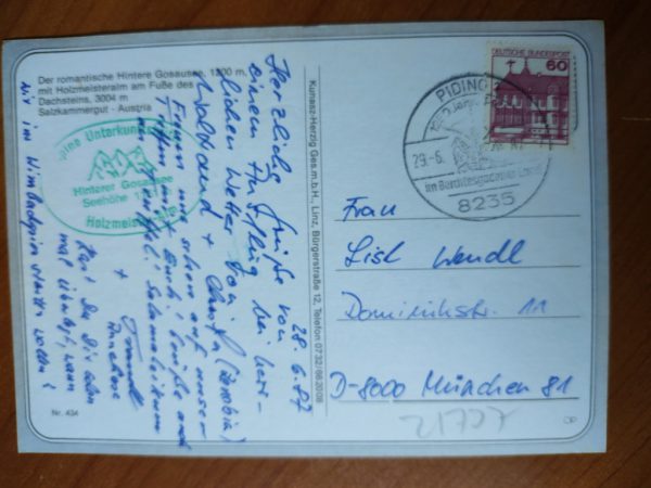 Postcard Hintere Gosausdee - Image 2