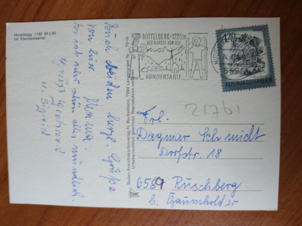 Postcard Hirschegg - Image 2