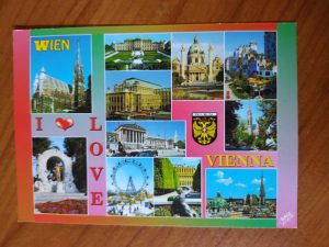 Postcard I Love Vienna
